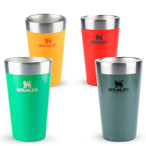Kit Copo Térmico de Cerveja Stanley Hammertone Green, Flame Red, Golden Rod e Clover Shimmer