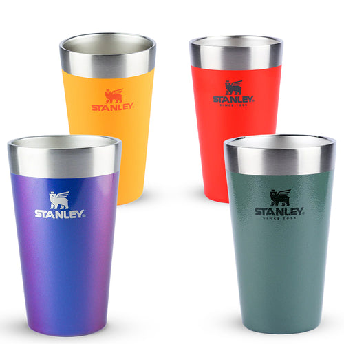 Kit Copo Térmico de Cerveja Stanley Hammertone Green, Flame Red, Golden Rod e Sapphire Shimmer