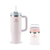 Modelo 1 - Kit Copo Quencher Rose Quartz Stanley | 887ML e Mug Térmica Café To Go Rose Quartz | 236ml