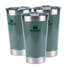 Modelo 1 - Kit 3 Copos Térmicos de Cerveja (com tampa) Stanley Hammertone Green | 473ml