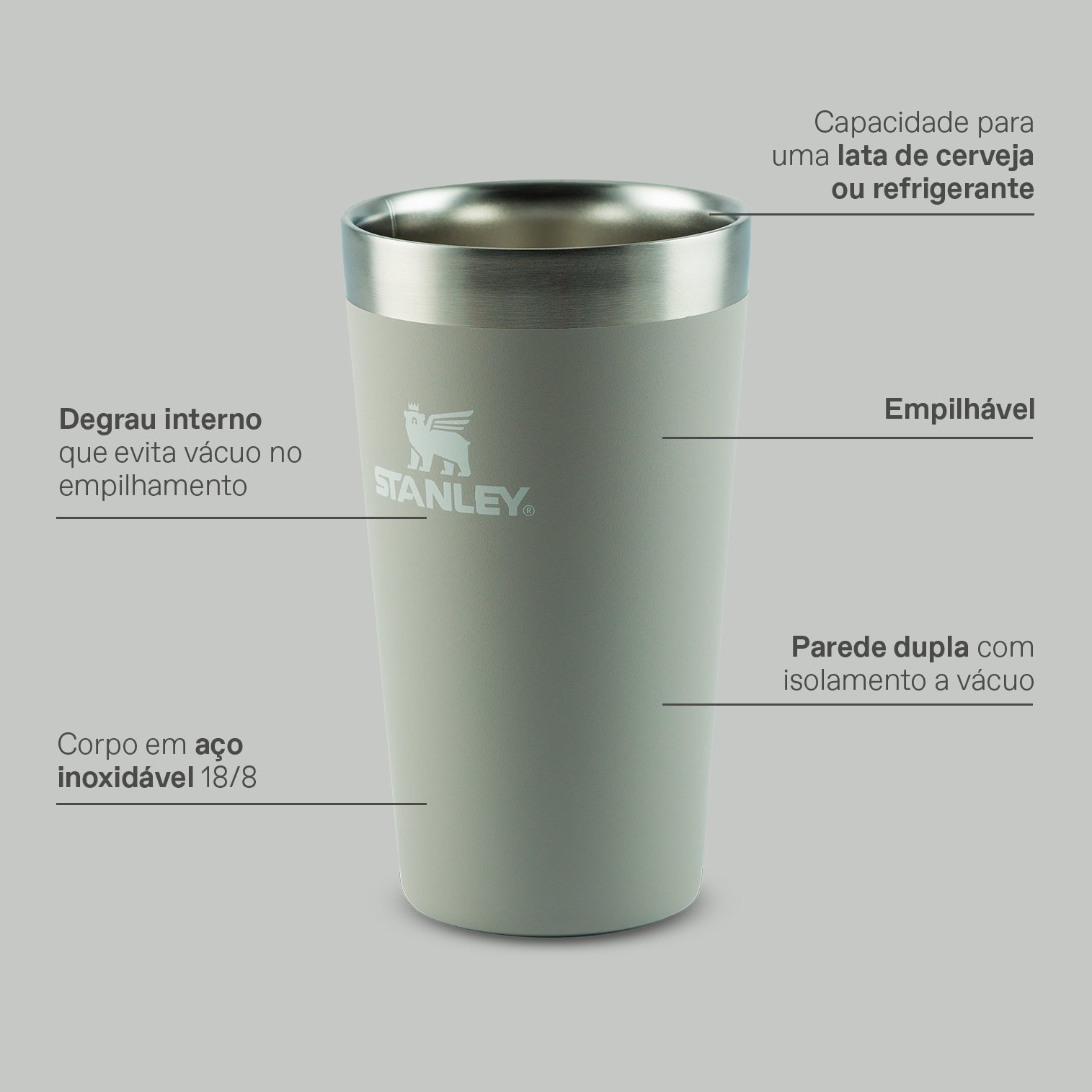 Copo Térmico Stanley Pomelo | 354ml