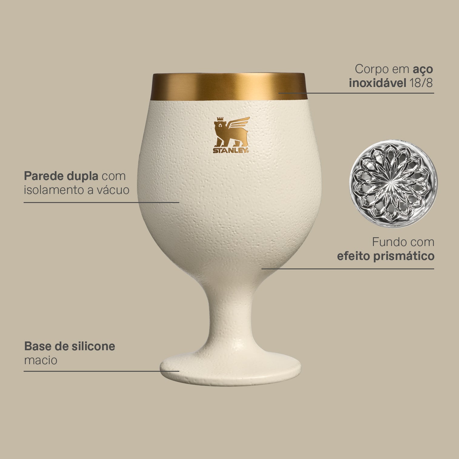 Tulipa Térmica Stainless Steel Ash | 414ml