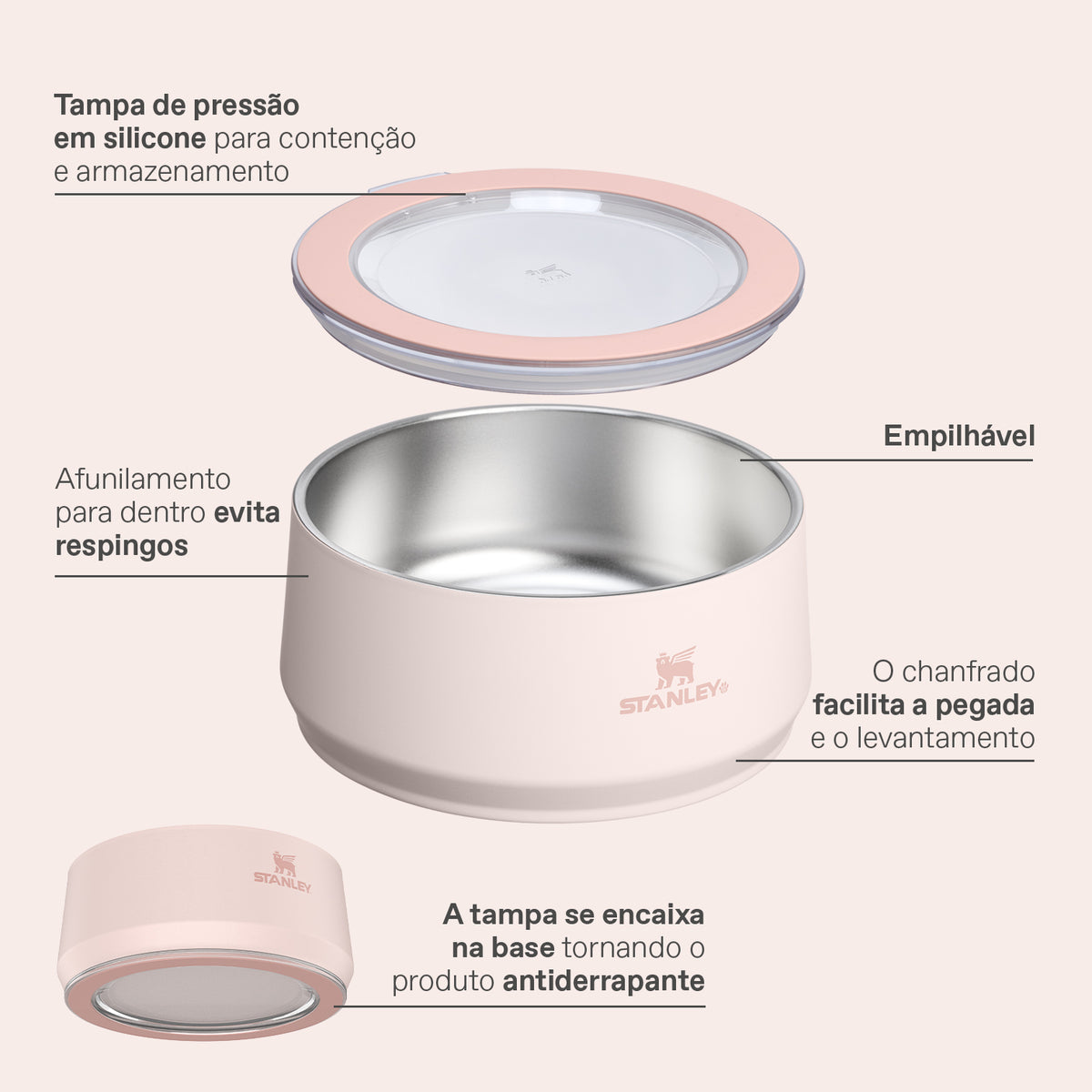 Bebedouro e Comedouro Pet Bowl Black 2.0 Stanley 1913 | 1.4L