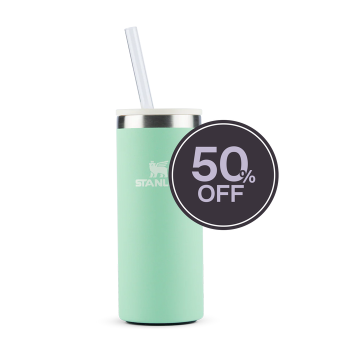 Can Cooler Slim com canudo Pistachio | 296ML