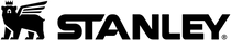 Logotipo "STANLEY" em letras maiúsculas, com um urso alado e coroado à esquerda.