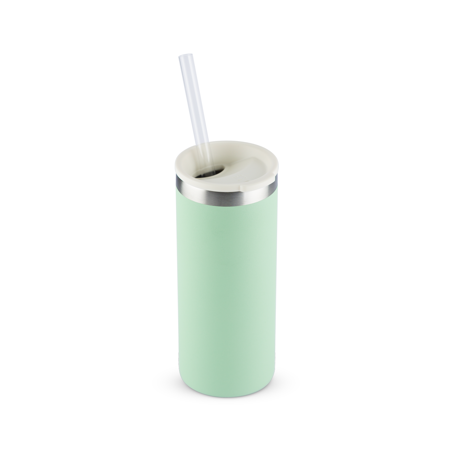 Can Cooler Slim com canudo Pistachio | 296ML