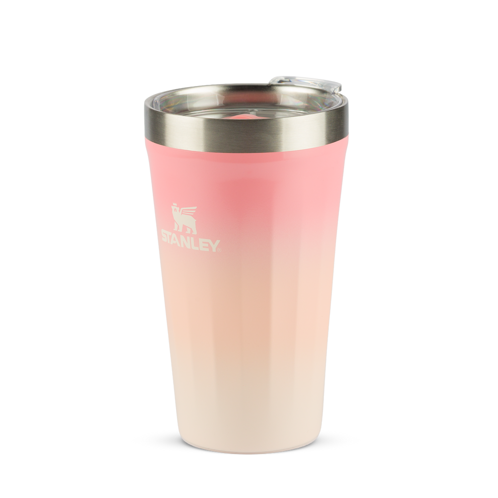 Stanley 1913 Copo Texturizado Com Tampa Pink Mesa Sunset Gloss 473ml