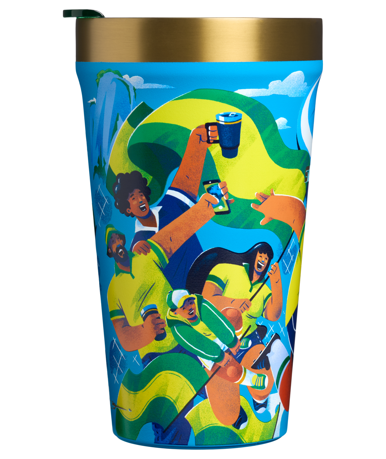 Copo Térmico com Tampa Brasil | 473ml