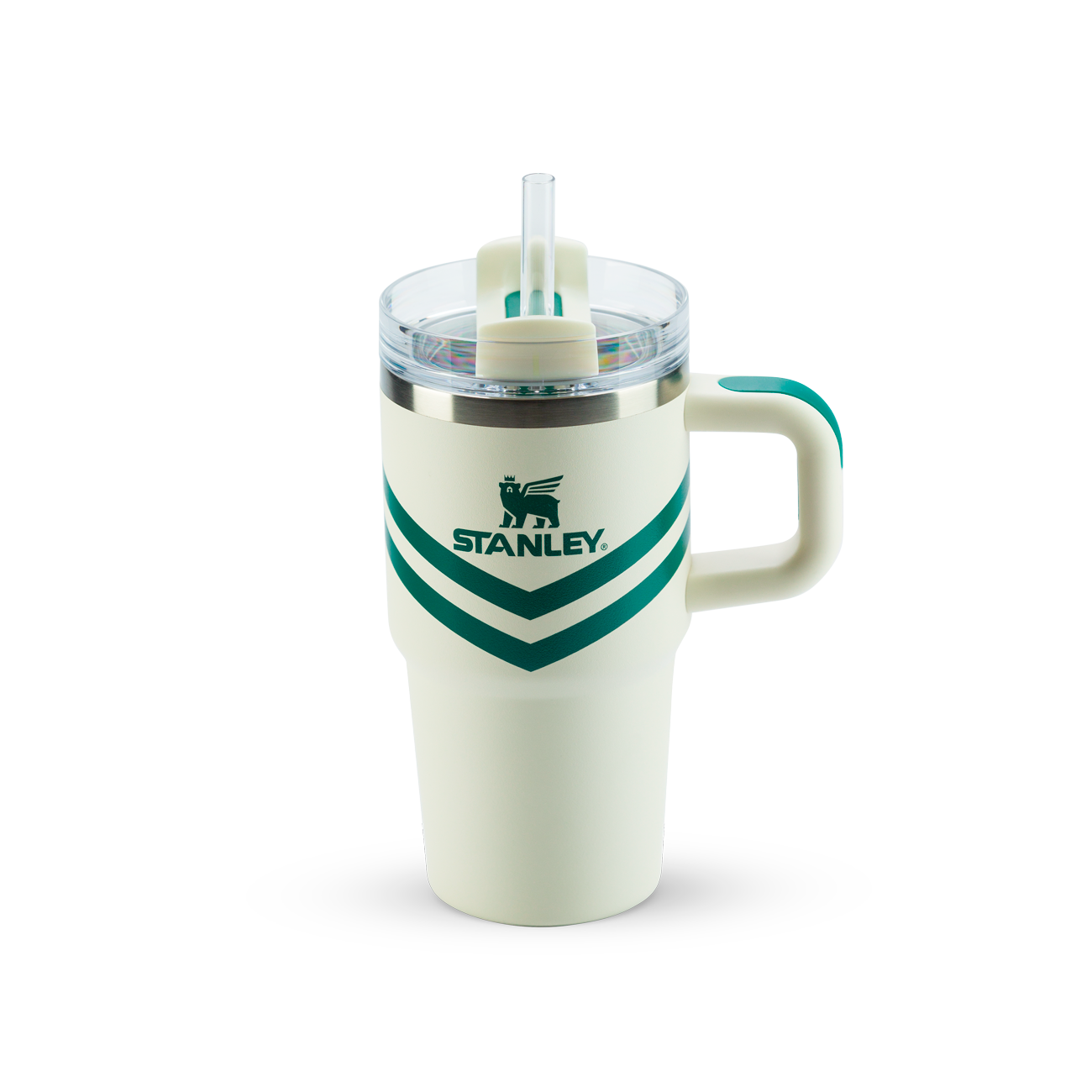 Copo Quencher Com Alça Cream Chevron Stanley | 591ml