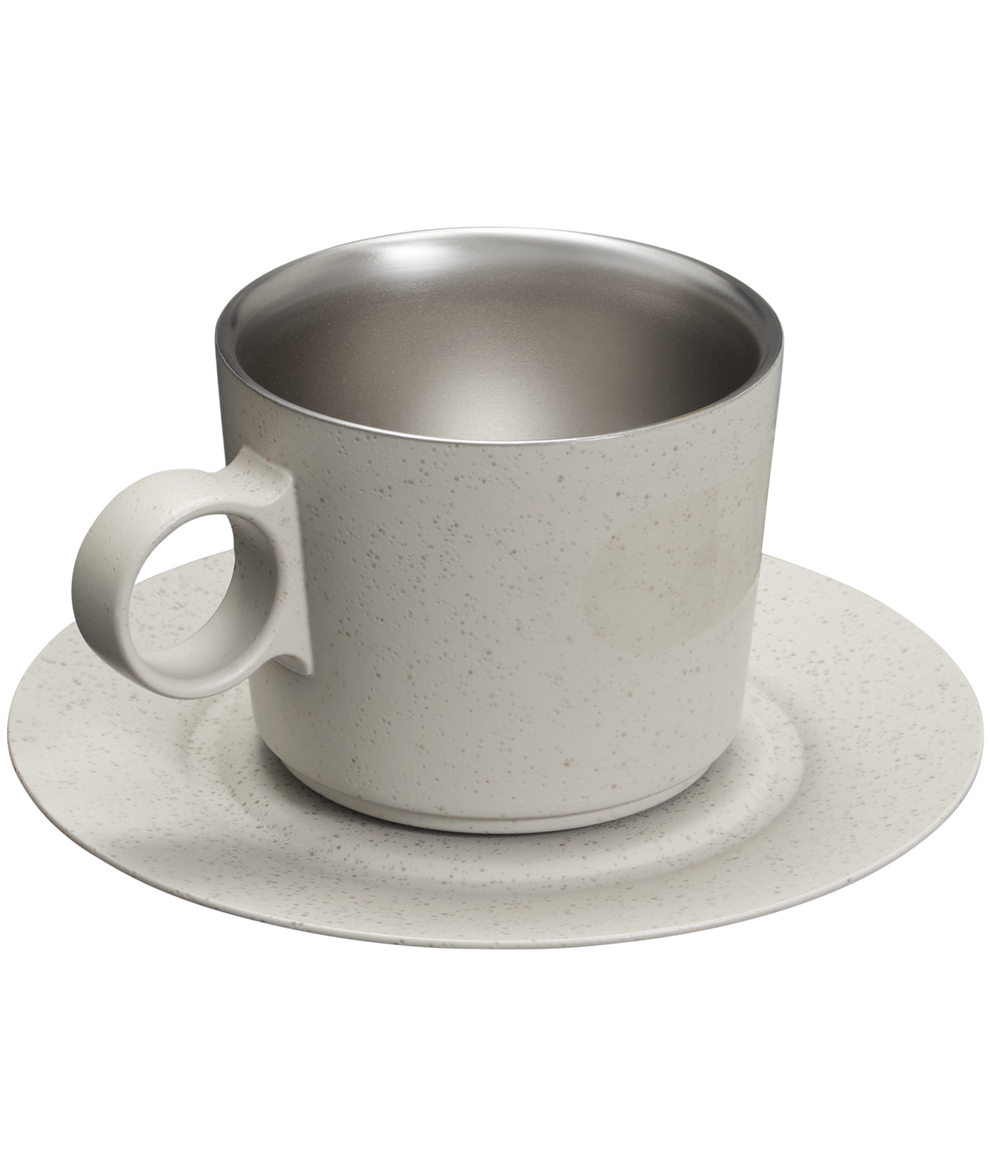 Stanley 1913 Caneca Daybreak Cappuccino com Pires Ash Bronze 192ML