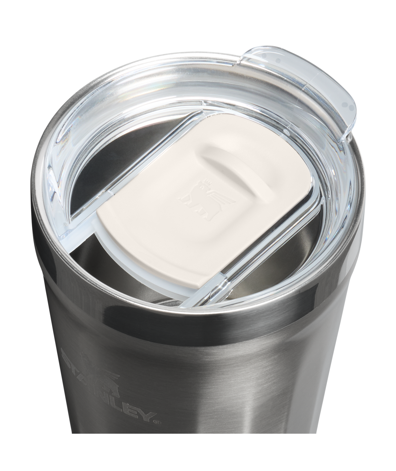 Copo Texturizado Com Tampa Stainless Steel | 473ml