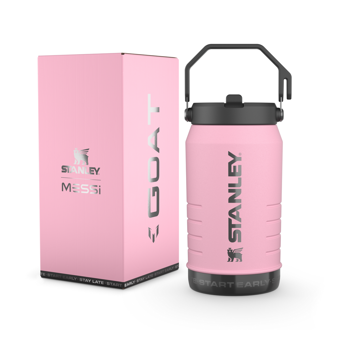 Jug Térmica Flip Straw Pink Messi Stanley | 1.9L