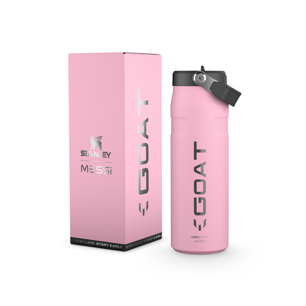 Garrafa Térmica Aerolight Flip Straw Pink Messi Stanley | 710ml