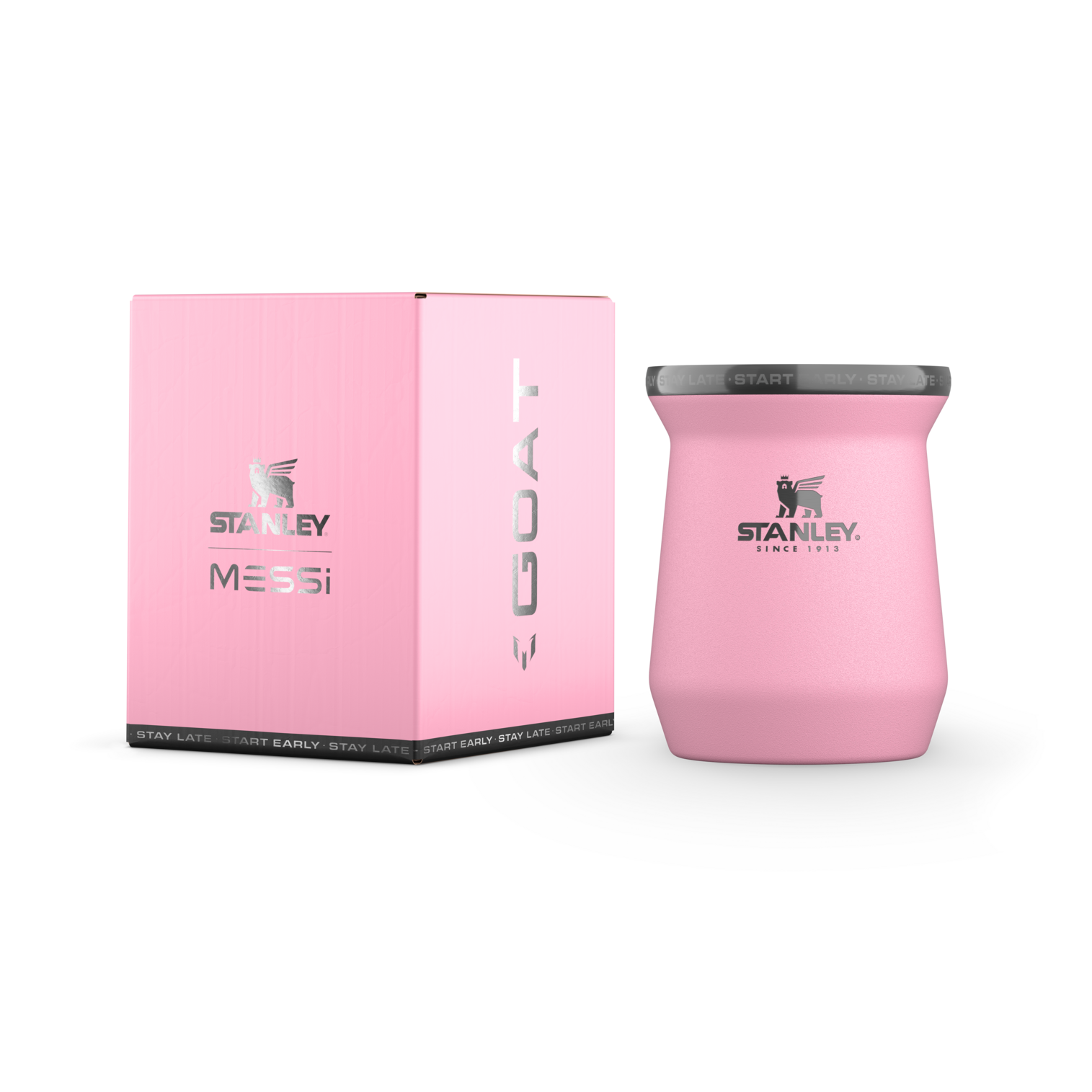 Cuia Térmica Mate Pink Messi Stanley | 236ml