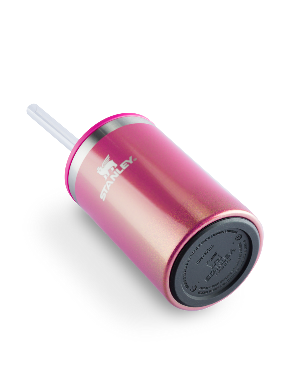Stanley 1913 Can Cooler com canudo Stanley Dazzle Pink Shimmer 296ML