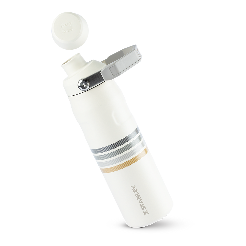 Stanley 1913 Garrafa Térmica Aerolight Fast Flow Varsity Cream Ash Stripes 710ml