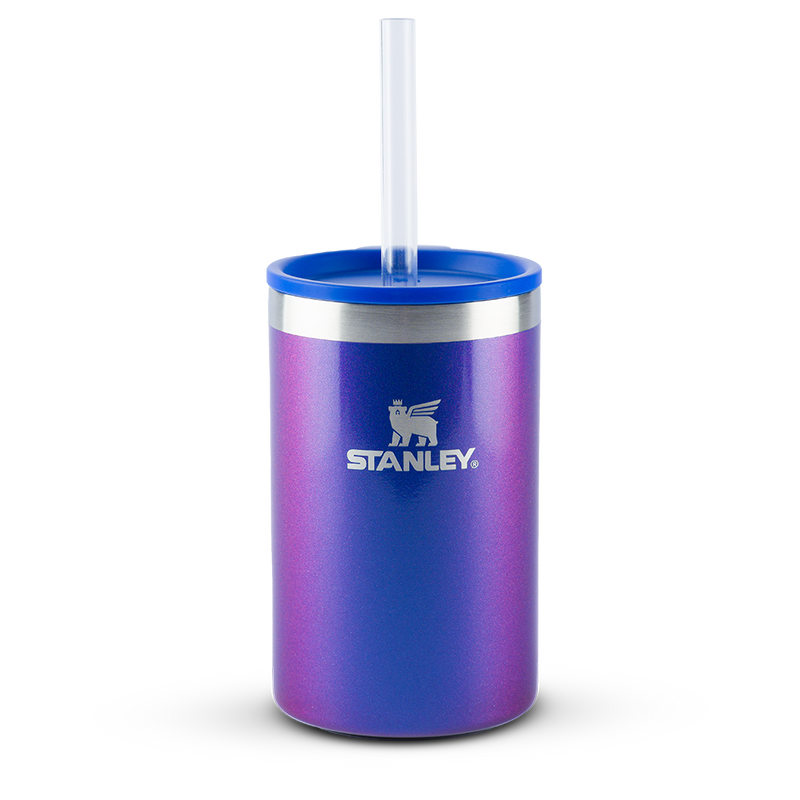 Can Cooler com canudo Sapphire Shimmer 296ML | Stanley – Stanley