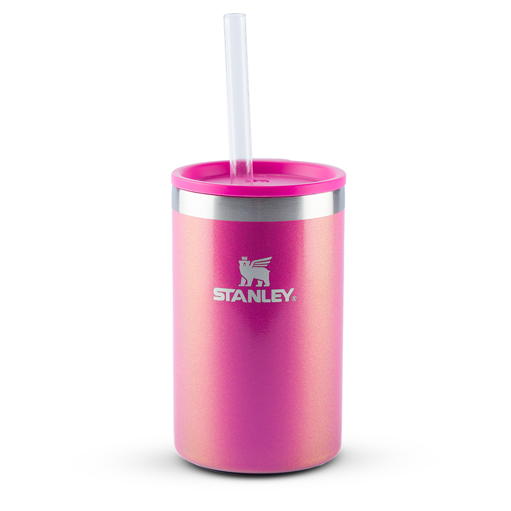 Stanley 1913 Can Cooler com canudo Stanley Dazzle Pink Shimmer 296ML  | View 1