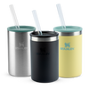 Modelo 13 - Kit 3 Can Cooler com canudo Stainless Steel Shale, Black 2.0 e Pomelo | 296ML