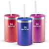 Modelo 1 - Kit 3 Can Cooler com canudo Apple Shimmer, Sapphire Shimmer e Dazzle Pink Shimmer | 296ML
