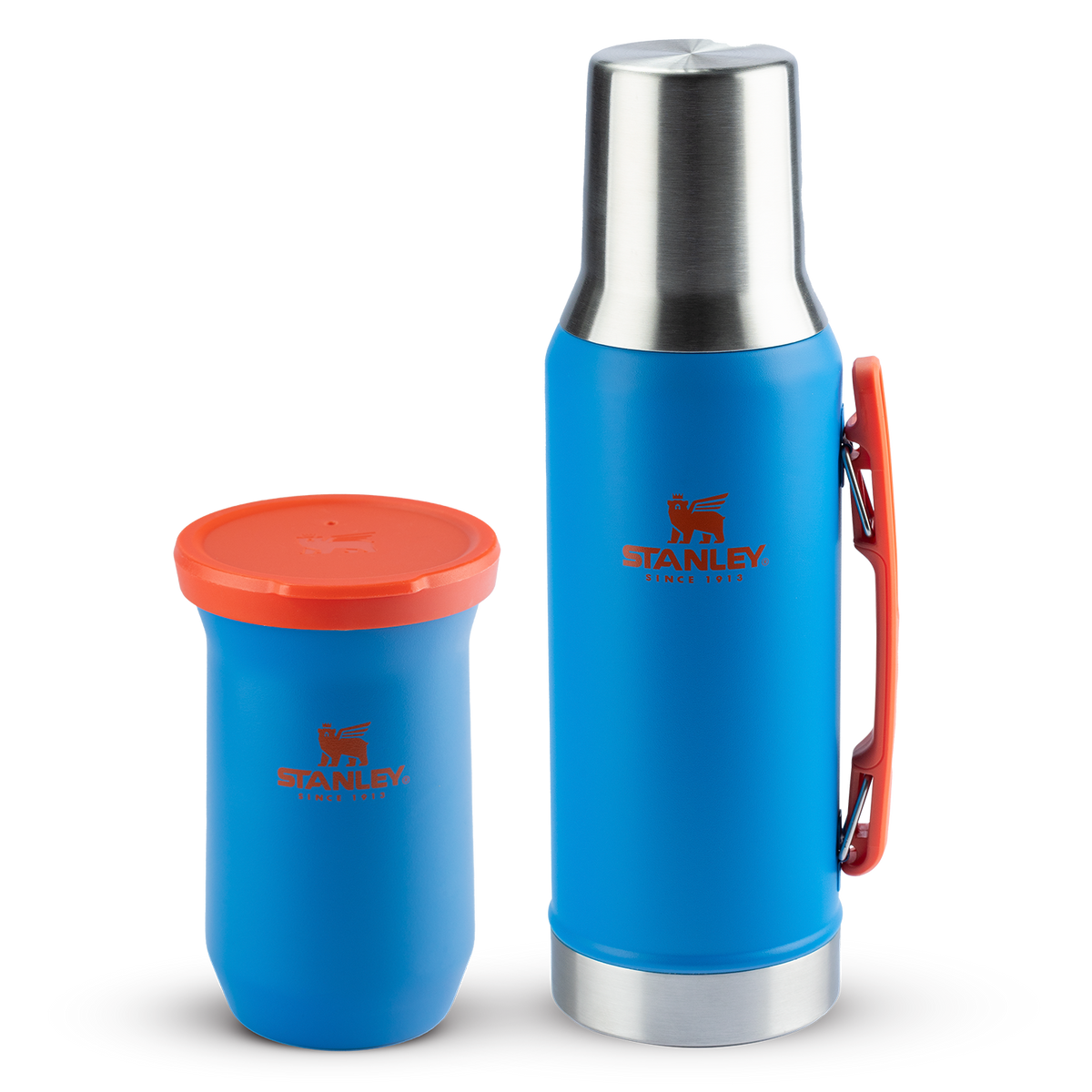 Garrafa Térmica Mate System Azure | 1.2L + Cuia Térmica Terere Azure | 200ML