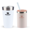 Modelo 4 - Copo Térmico de Cerveja Stanley Polar | 473ML e Can Cooler com canudo Rose Quartz | 296ML