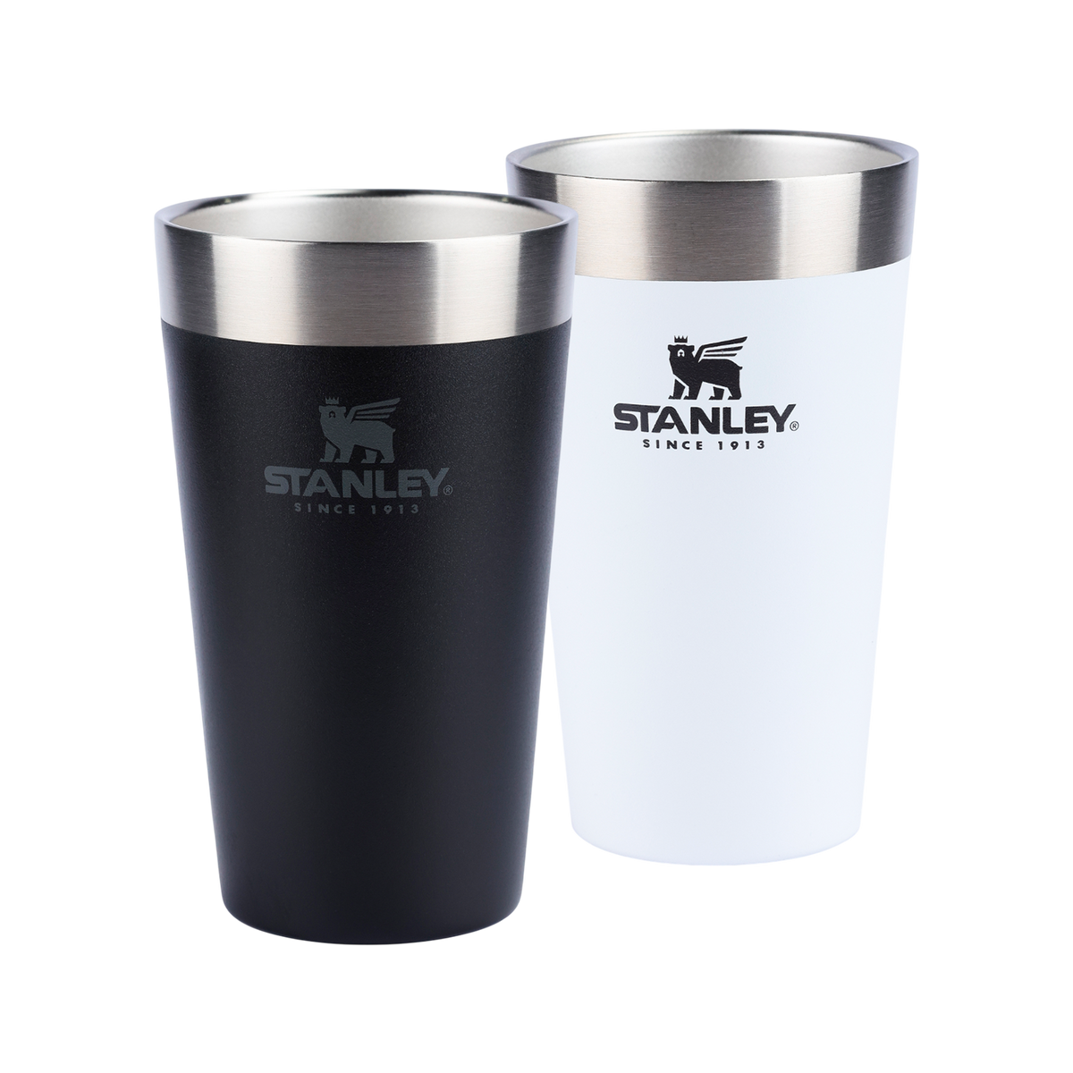 Kit 2 Copos Térmicos de Cerveja Matte Black e Polar | 473ml