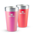 Product swatch for Kit 2 Copos Térmicos de Cerveja Candy Apple Shimmer e Dazzle Pink Shimmer | 473ml