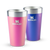 Product swatch for Kit 2 Copos Térmicos de Cerveja Dazzle Pink Shimmer e Sapphire Shimmer | 473ml