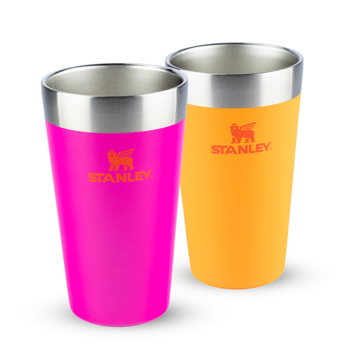 Kit 2 Copos Térmicos de Cerveja Golden Rod e Vivid Violet | 473ml
