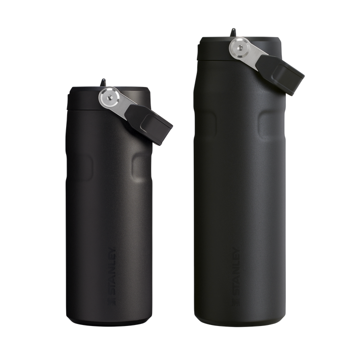 Garrafa Térmica Aerolight Flip Straw Heat Wave Black | 710ML e 473ml