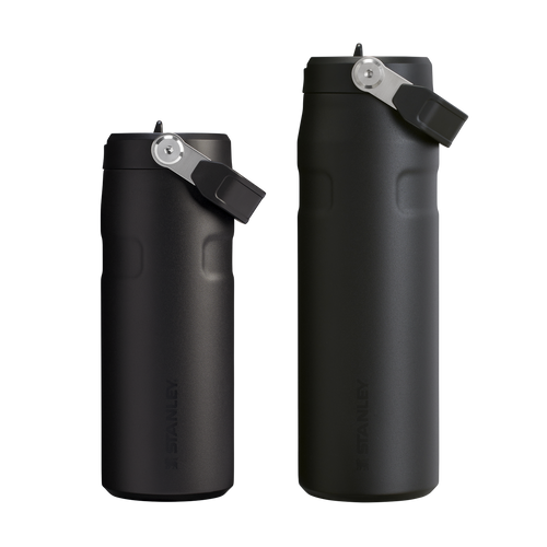 Garrafa Térmica Aerolight Flip Straw Heat Wave Black | 710ML e 473ml