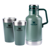 Modelo 1 - Kit Growler + 2 Copos Térmicos de Cerveja Hammertone Green