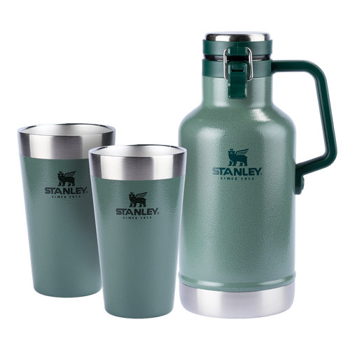 Kit Growler + 2 Copos Térmicos de Cerveja Hammertone Green