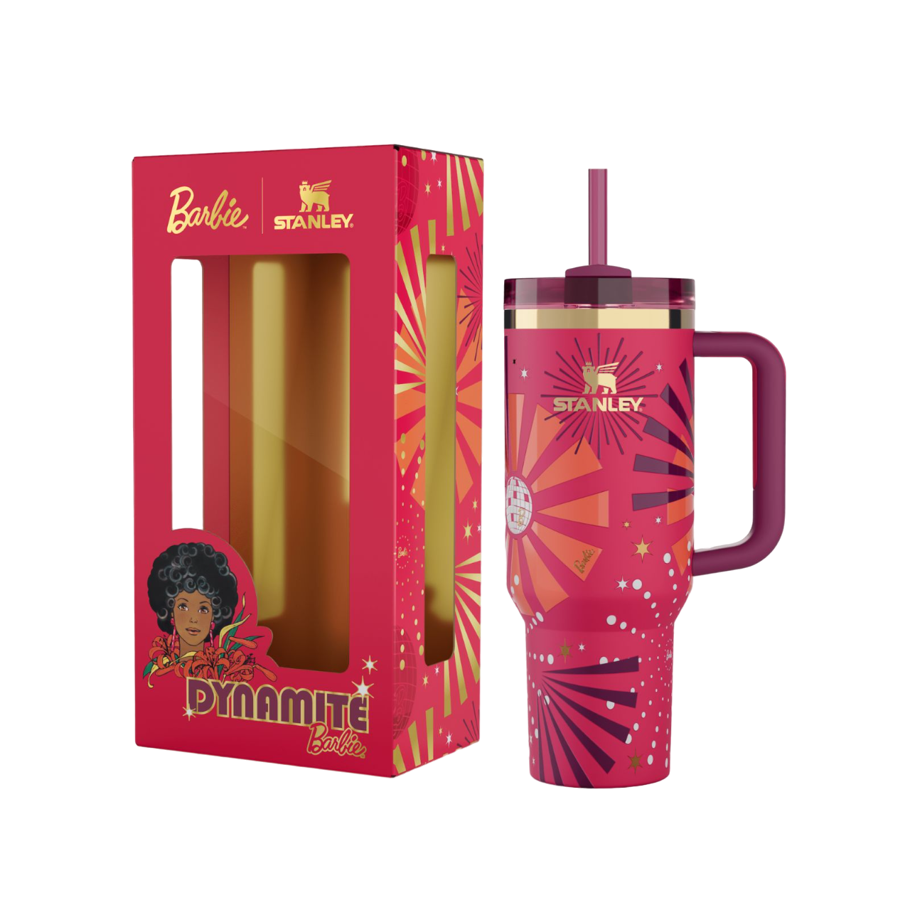 Stanley 1913 Barbie™ x Stanley ’80s Dynamite Quencher 1.18L  | View 2