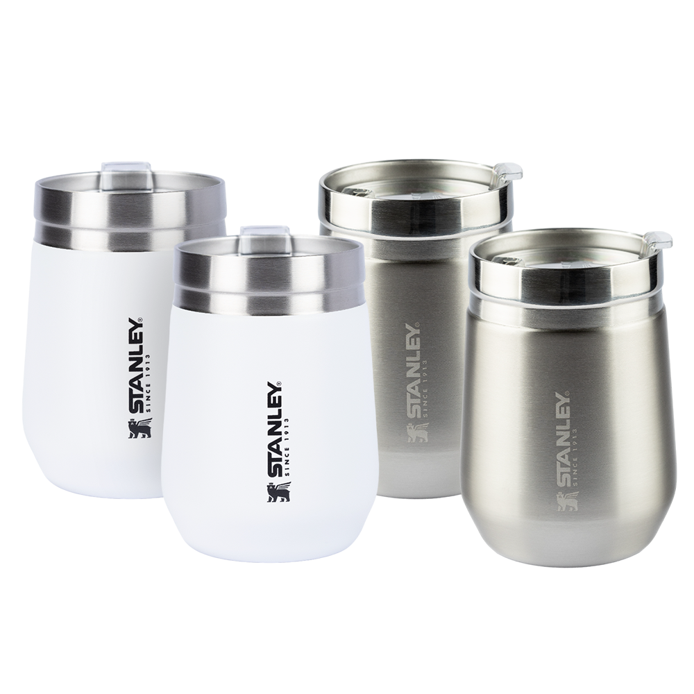 Kit 4 Copos - 2 Everyday Stanley Polar | 296ML + 2 Everyday Stanley Stainless Steel | 296ML