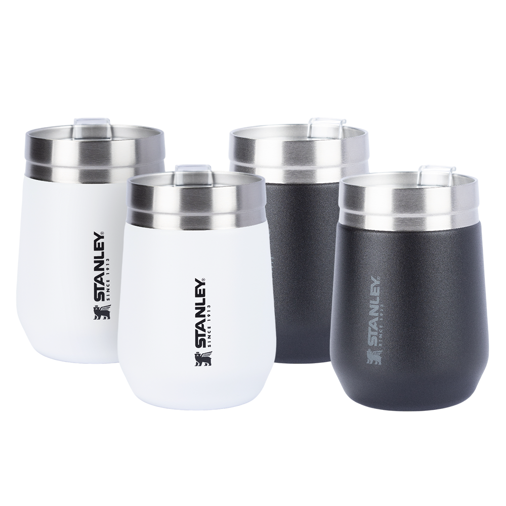 2 Copos Everyday Stanley Matte Black | 296ML e 2 Copos Everyday Stanley Polar | 296ML