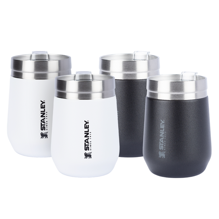 2 Copos Everyday Stanley Matte Black | 296ML e 2 Copos Everyday Stanley Polar | 296ML