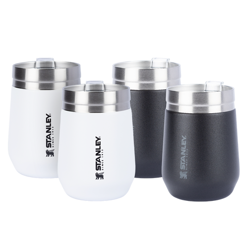 2 Copos Everyday Stanley Matte Black | 296ML e 2 Copos Everyday Stanley Polar | 296ML