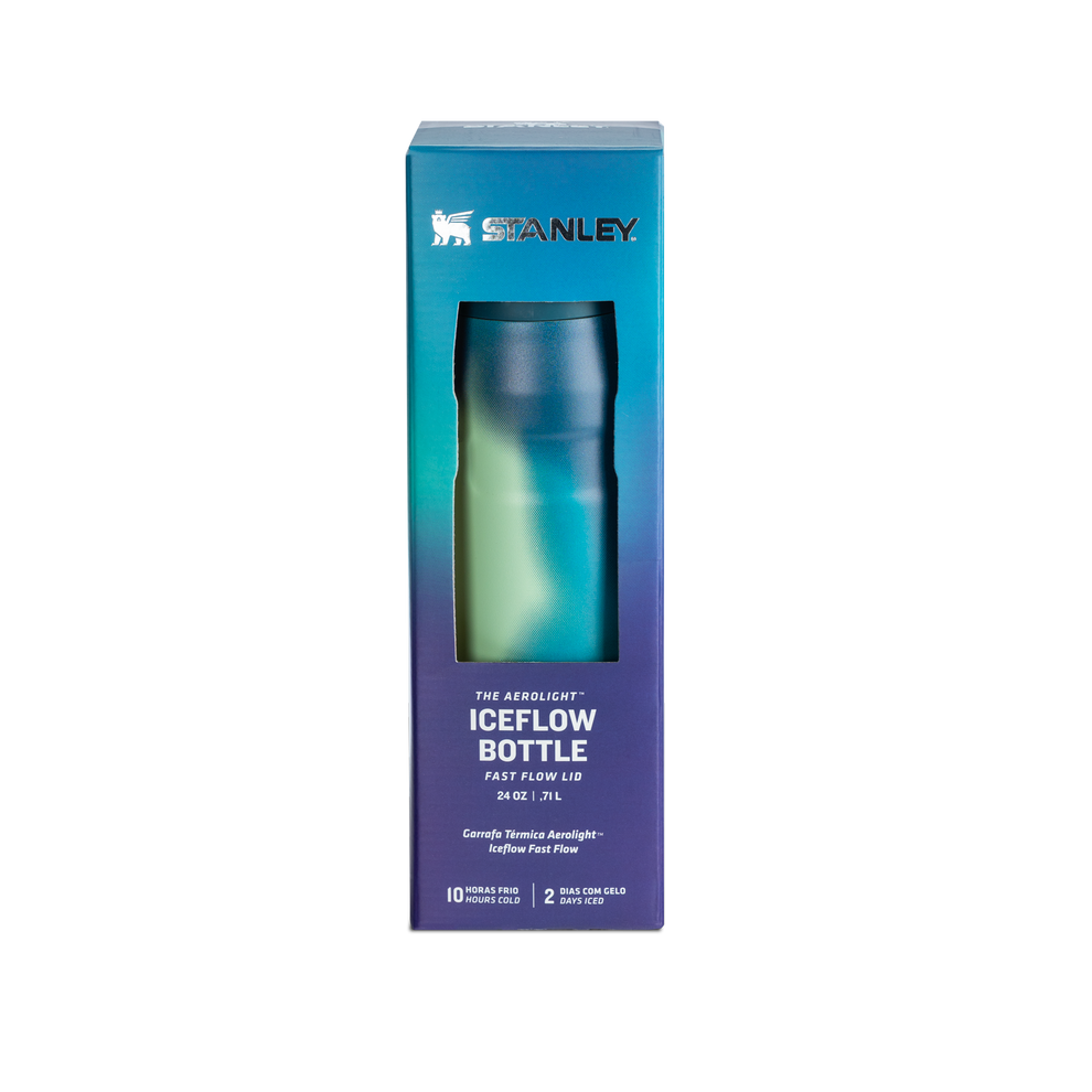Stanley 1913 Garrafa Térmica Aerolight Fast Flow Coastal Teal Motion New Frequency 710ml