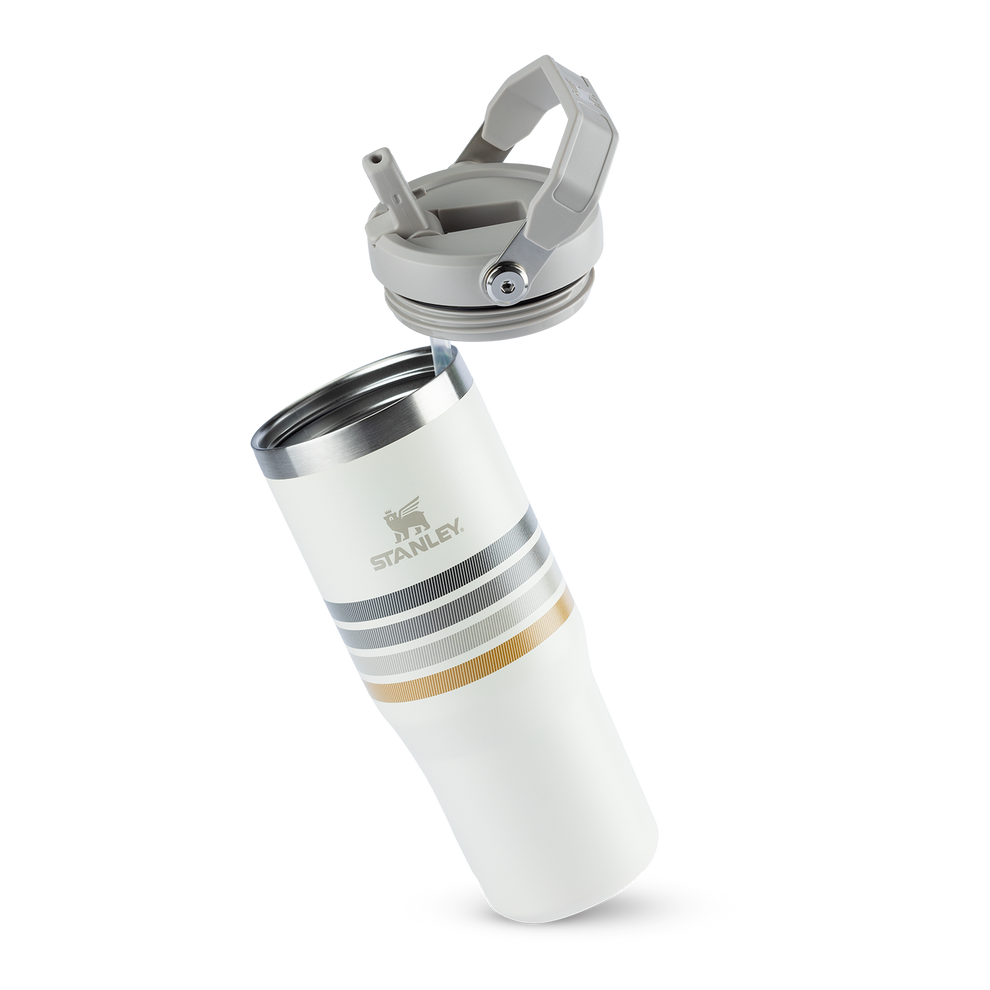 Stanley 1913 Tumbler Térmico Flip Straw Varsity Cream Ash Stripes 887ml