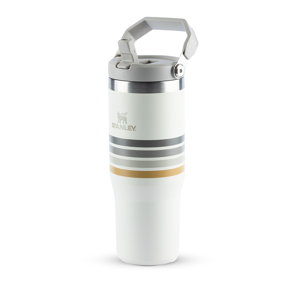 Stanley 1913 Tumbler Térmico Flip Straw Varsity Cream Ash Stripes 887ml