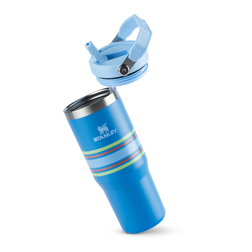 Stanley 1913 Tumbler Térmico Flip Straw Varsity Azure Stripes 887ml