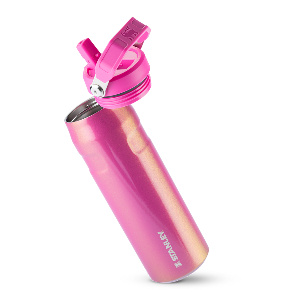 Stanley 1913 Garrafa Térmica Aerolight Flip Straw Stanley Dazzle Pink Shimmer 710ML