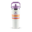 Cream Lilac Stripes