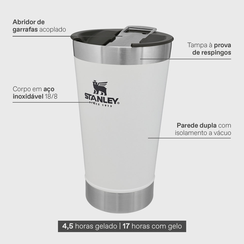 Stanley 1913 Copo Térmico de Cerveja (com tampa) Stanley Polar 473ML
