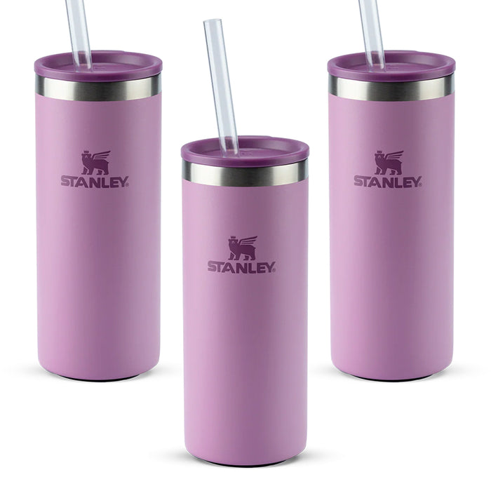 Kit 3 Can Cooler Slim com canudo Lilac | 296ML