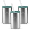 Modelo 2 - Kit 3 Can Cooler com canudo Stainless Steel Shale | 296ML