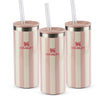 Modelo 4 - Kit 3 Can Cooler Slim com canudo Peach Whip Cabana Gloss | 296ML