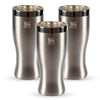Modelo 8 - Kit 3 Copos Happy Hour Pilsner Glass Stainless Steel | 444ml
